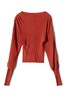 LNNNS 砖红色羊腿袖上衣 8766 商品缩略图4