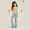 littletime女童牛仔裤春秋2023新款洋气时髦休闲裤潮浅色微喇叭裤 商品缩略图1