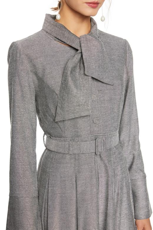 VERO MODA 灰色领结束腰连衣裙 5872 商品图2