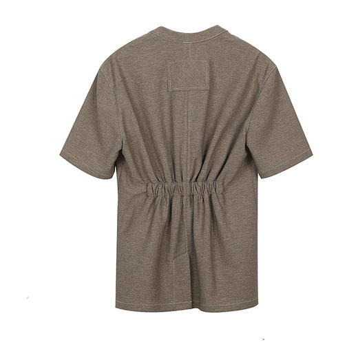 系扣圆领短袖西服 商品图2