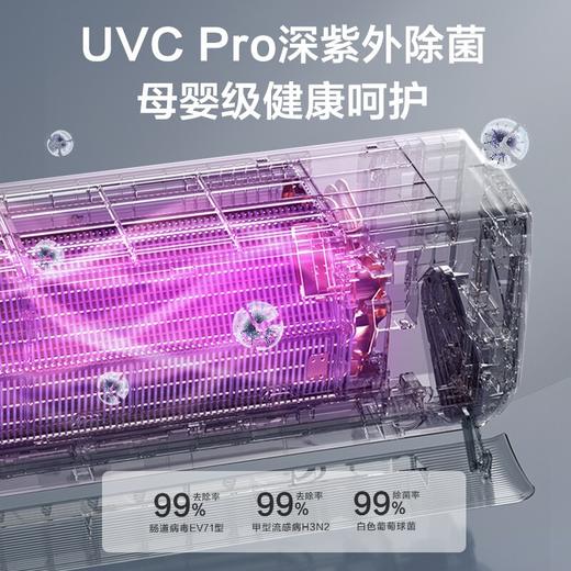海尔（Haier）空调KFR-35GW 13HAA81VU1(蓝) 新一级变频挂机壁挂式1.5匹星空蓝劲享 声源定位送风 智能语音交互洗空气空调 1.5匹洗空气_聚合双向风_清新离子洗_独 商品图7