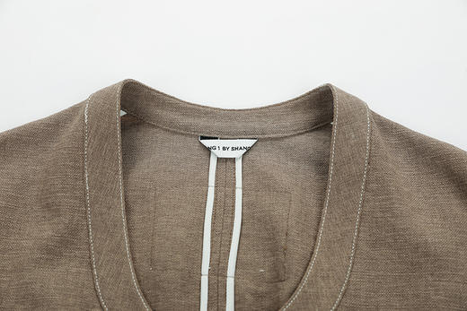 系扣圆领短袖西服 商品图4