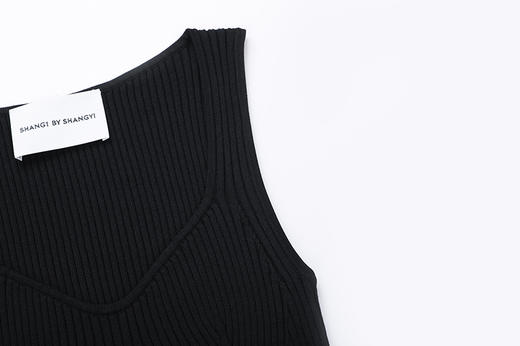 粗罗纹修身针织背心 商品图6