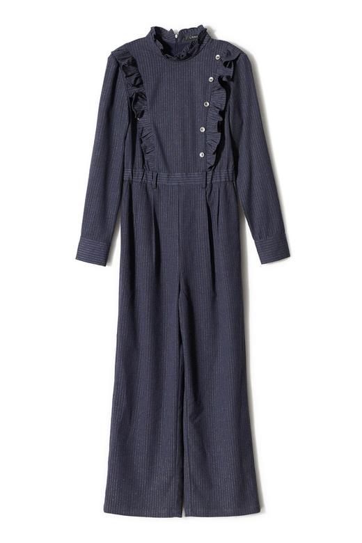 LNNNS 金属条纹木耳边连体裤 8716 商品图4