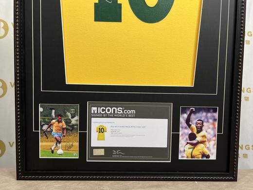 收藏系列 贝利 巴西队10号黄色 亲笔签名球衣 ICONS 商品图3