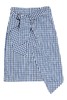 EMC亿美丞 蓝色格纹仿围裹式半裙 1108 商品缩略图3