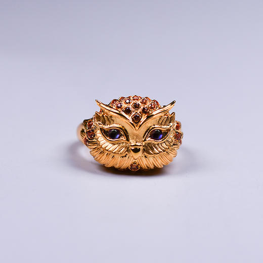 小奇猫头鹰戒【需定制】 商品图1