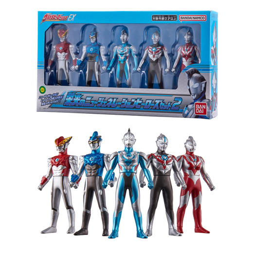 万代奥特曼QS1792奥特英雄系列 新生代英雄软胶收藏套装2 商品图2