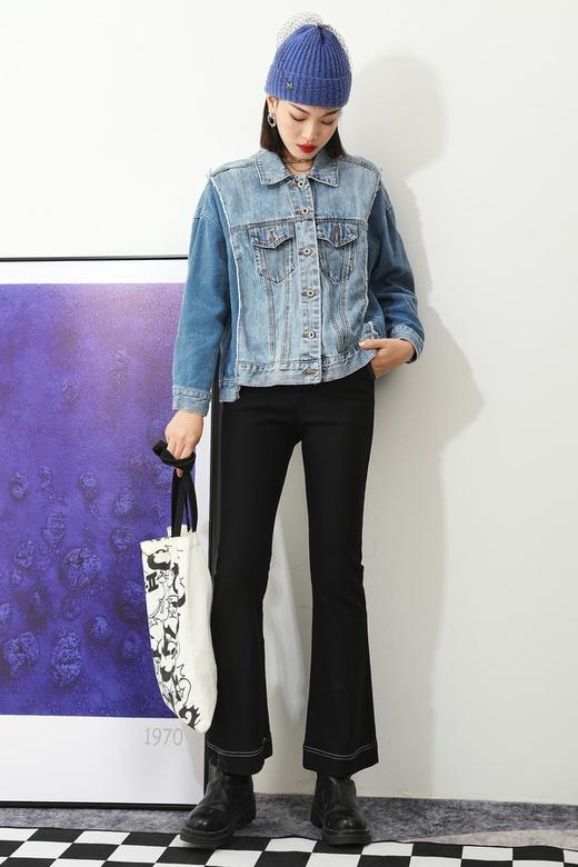 URBAN REVIVO 灯芯绒拼接牛仔外套 5186 商品图1