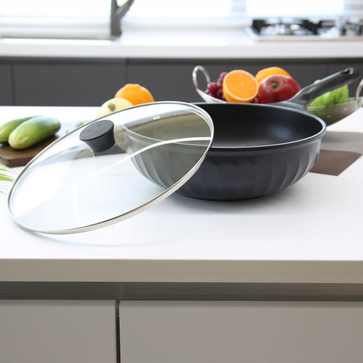 ARISU不粘锅炒锅韩国原装进口陶瓷涂层电磁炉燃气灶家用30CM/四季双耳36CM 商品图2