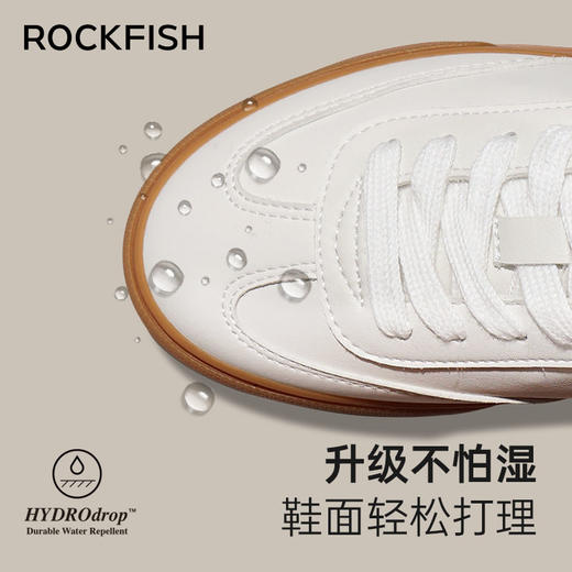 【经典百搭】Rockfish 901男女同款不怕湿复古单层皮面德训鞋 商品图2