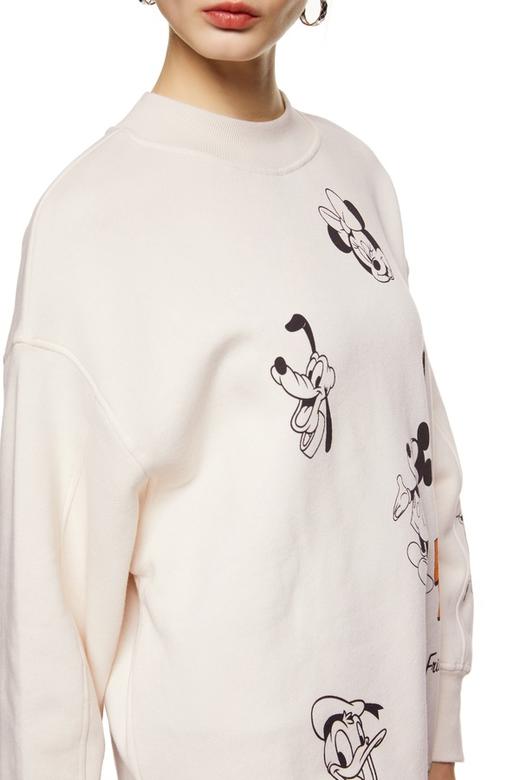 H&M 卡通图案浅抓绒长版卫衣 8706 商品图3