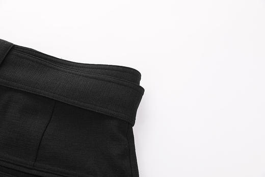 宽松压褶腰带阔腿短裤 商品图8