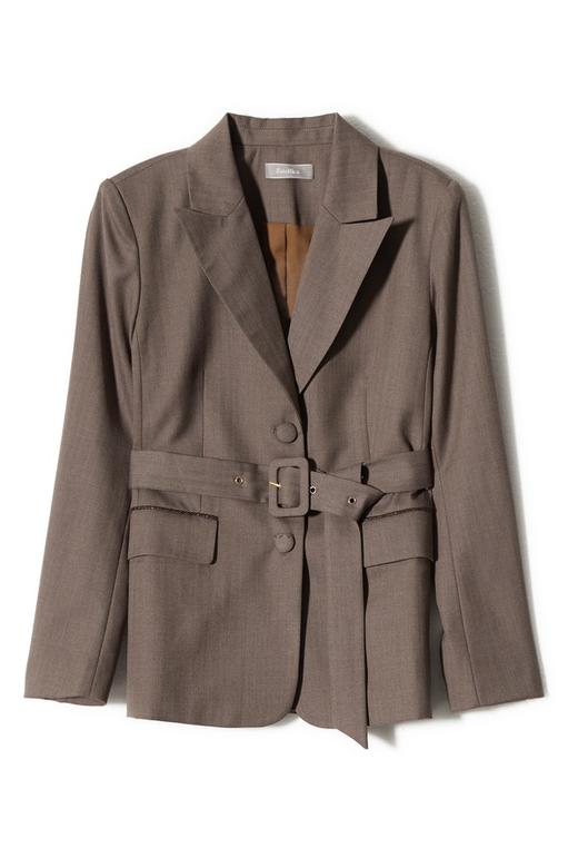 ESTELLICA 人字纹束腰西服套装 8804 商品图5