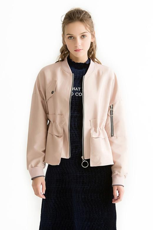 ELLA JADE 粉色短款棒球外套 1101 商品图0