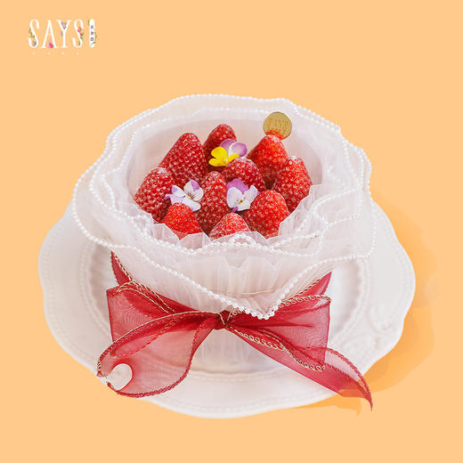 【预定】芳心草莓花束戚风 A Bouquet of  Strawberry Chiffon Cake 商品图0