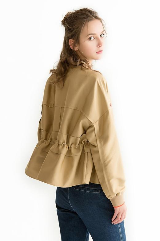 ELLA JADE 卡其色短款棒球外套 1100 商品图2