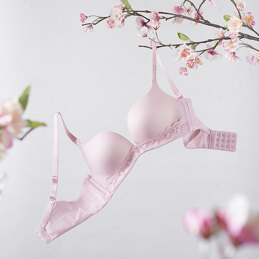 都市丽人内衣中厚泳布三排扣无钢圈3/4杯常规文胸LB315A 商品图0
