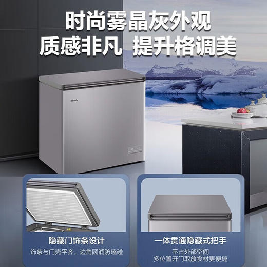 【海尔BC/BD-100GHEPC】海尔 Haier冰柜家用-40度节能减霜冷冻冷藏冷柜母乳囤货小型冰柜 商品图3