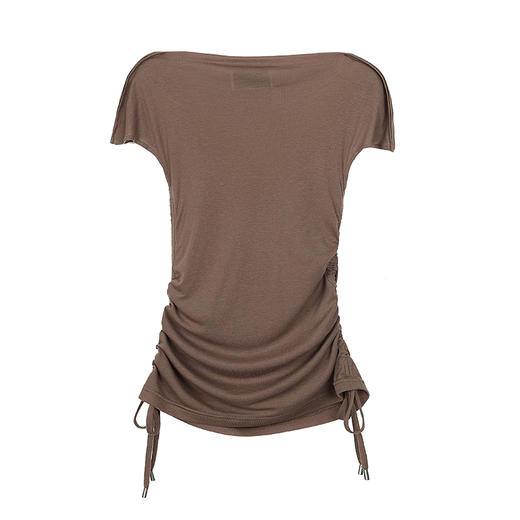 双侧抽绳针织T恤 商品图2