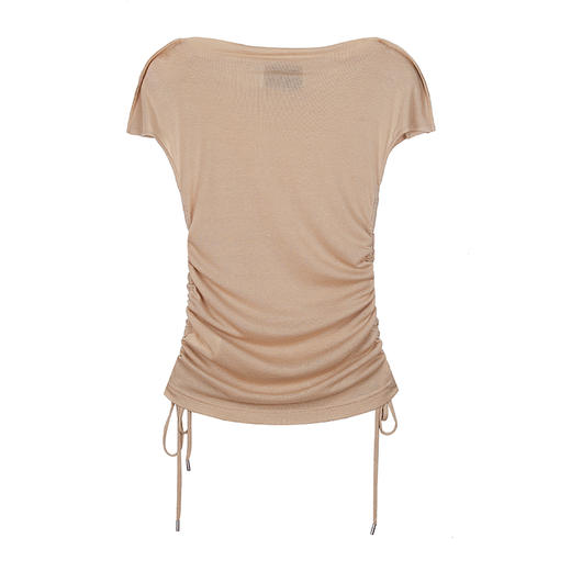 双侧抽绳针织T恤 商品图2