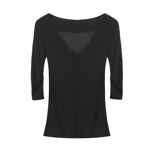 交叉V领针织T恤 商品图1