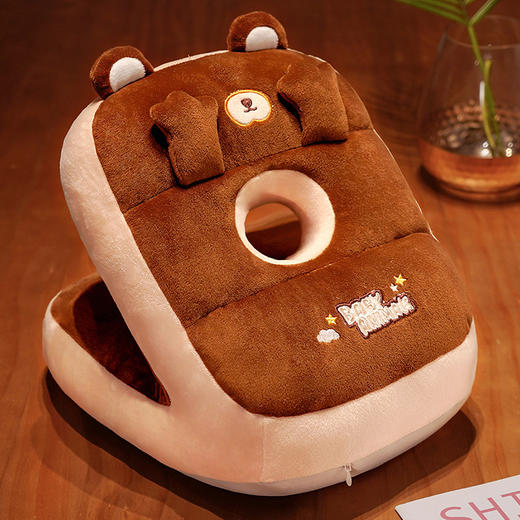 「四款可选！V型午睡枕」卡通午睡枕冰丝毛绒双面趴睡枕居家布艺办公室午睡学生趴桌子午休枕可插手 商品图8