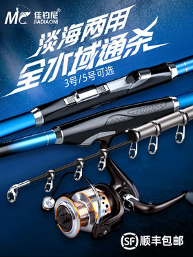 佳钓尼征服星空矶竿矶钓竿专用远投手海两用竿套装大导环矶杆海竿