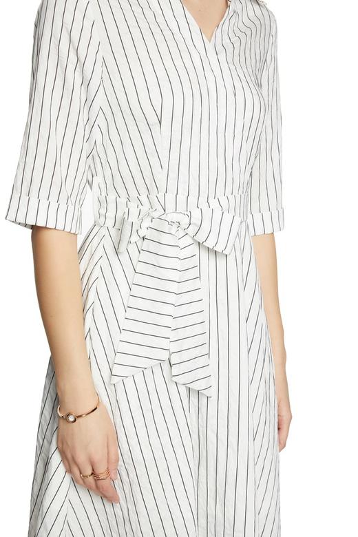 OCTAVIA 条纹V领束腰衬衫裙 5604 商品图3