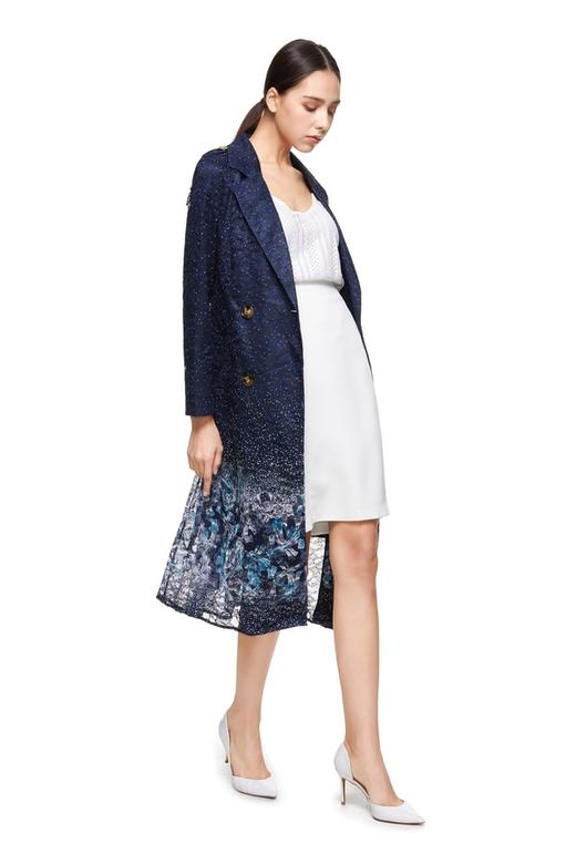 INSUN恩裳 花朵星空渐变蕾丝外套 8817 商品图1