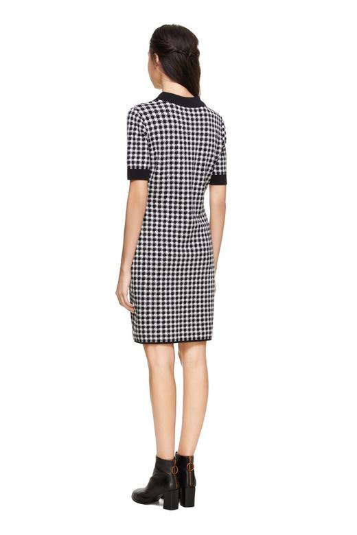 FIVE PLUS（5+） 黑白格纹POLO式连衣裙 8912 商品图2