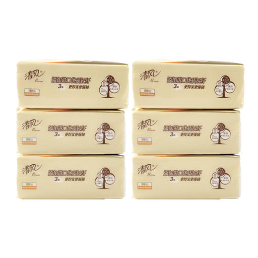 清风萌宠系列亲肤抽纸6联包（黑色）6包*4提 商品图4