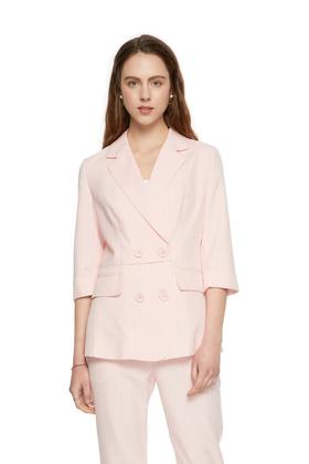 TONGRI曈日 双排扣粉色西装外套 5153