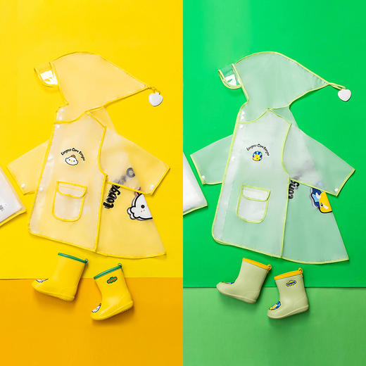 幸福玛丽儿童雨衣19AUMS-110（黄/粉/蓝/橘色） 商品图7