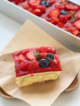 甜品 莓果提拉米苏（无酒精）