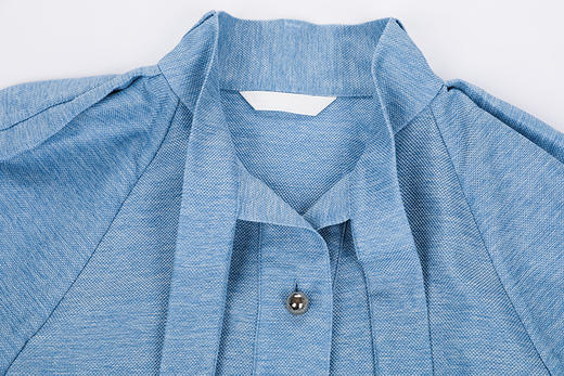 插肩袖飘带领衬衫 商品图2