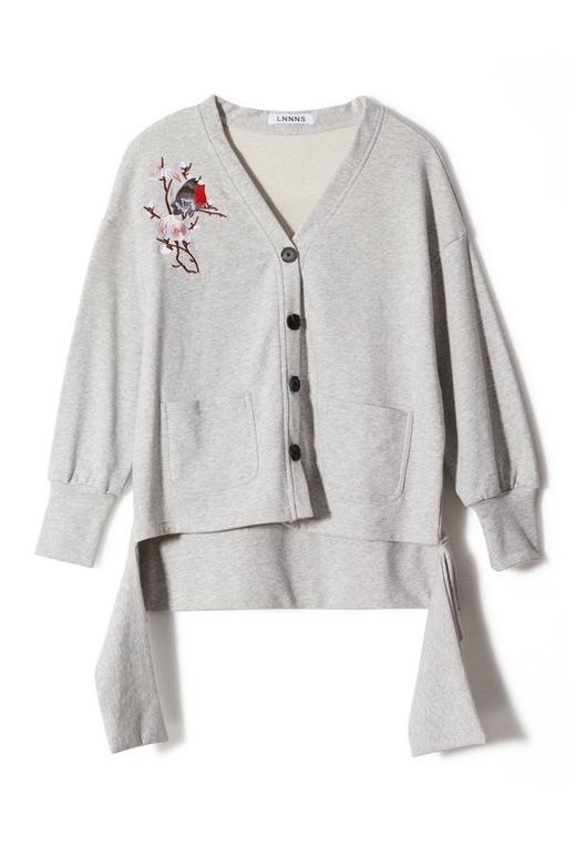 LNNNS 花鸟刺绣不规则外套 8809 商品图4