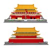 万格积木中国北京天安门（新版）5218中国著名建筑模型小颗粒高难度拼插玩具 商品缩略图2