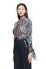 ESTELLICA 几何印花系带衬衣 8831 商品缩略图0