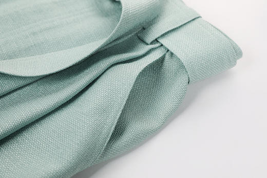 压褶收腰腰带阔腿长裤 商品图5