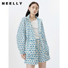 NEELLY纳俪商场同款春季新款字母印花短外套女宽松休闲连帽上衣N23031C01149 商品缩略图0