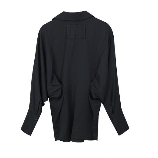 单边飘带领蝙蝠袖衬衫 商品图4