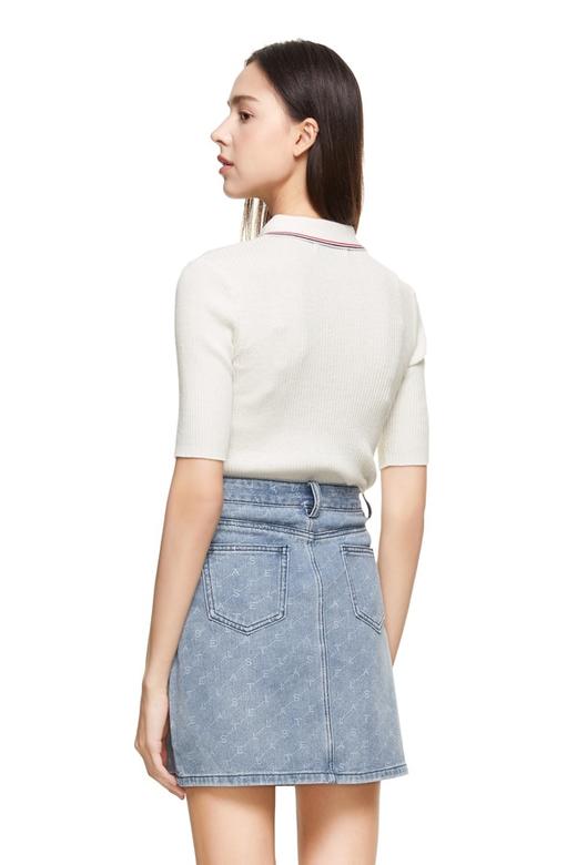 LNNNS 拼色条纹微透POLO衫 8887 商品图2