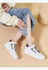 卡迪娜23年春季新款交叉绑带女休闲鞋轻便平跟深口小白鞋KC232402 商品缩略图1