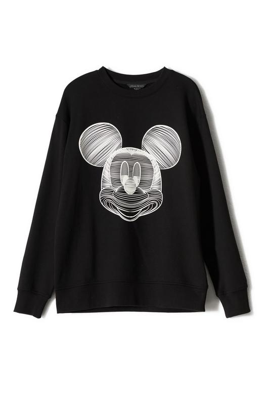 URBAN REVIVO 黑色卡通图案休闲卫衣 8816 商品图4