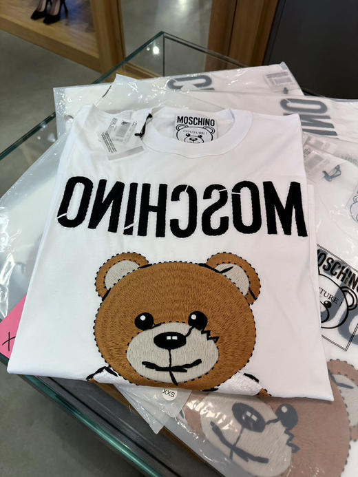 Moschino刺绣熊🐻 oversize短袖T恤 xxs 104cm xs108cm s112cm胸围 790元拼邮包税到手 商品图4