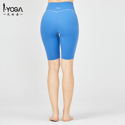 IYOGA 艾瑜嘉新品运动五分裤运动跑步瑜伽裤吸湿透气莱卡N66亲肤四面弹K5-001 商品图3