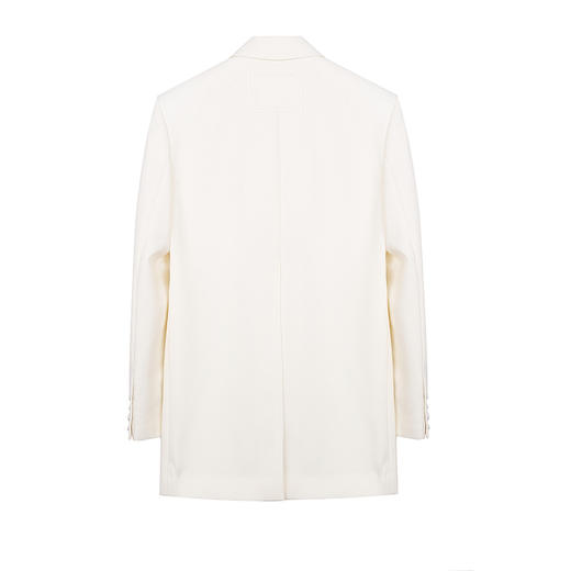 不对称溢边条直身西服 商品图4