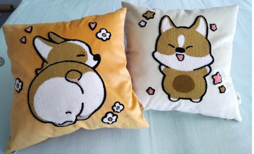 【远梦】卡通刺绣抱枕 商品图0