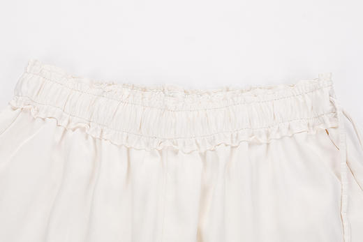 抽绳松紧腰垂褶长裤 商品图3